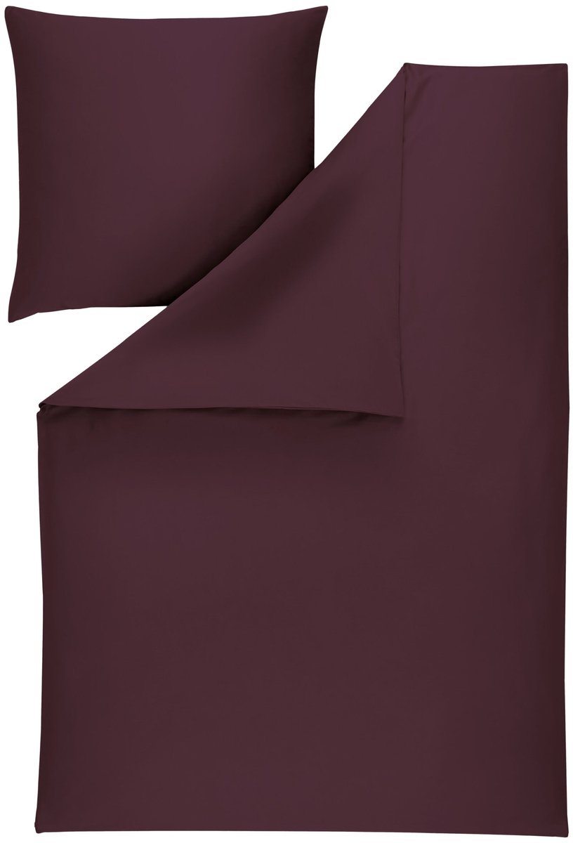 Estella Valetta - Dekbedovertrekset - Mako Satijn - Rood - 160 x 200 cm - 3-delig
