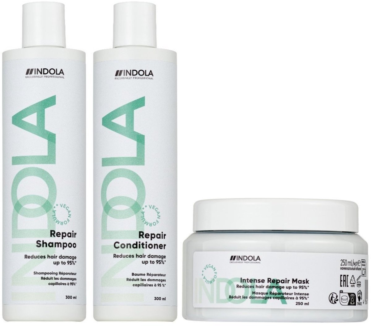 Indola - Intense Repair Set - 300+300+250ml