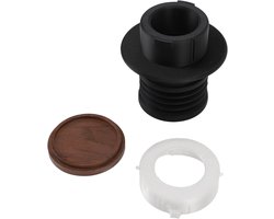 Deksel Koffiemolen - Enkele Dosis - Consistente Koffie - Siliconen Balg - 220 gram - Zwart