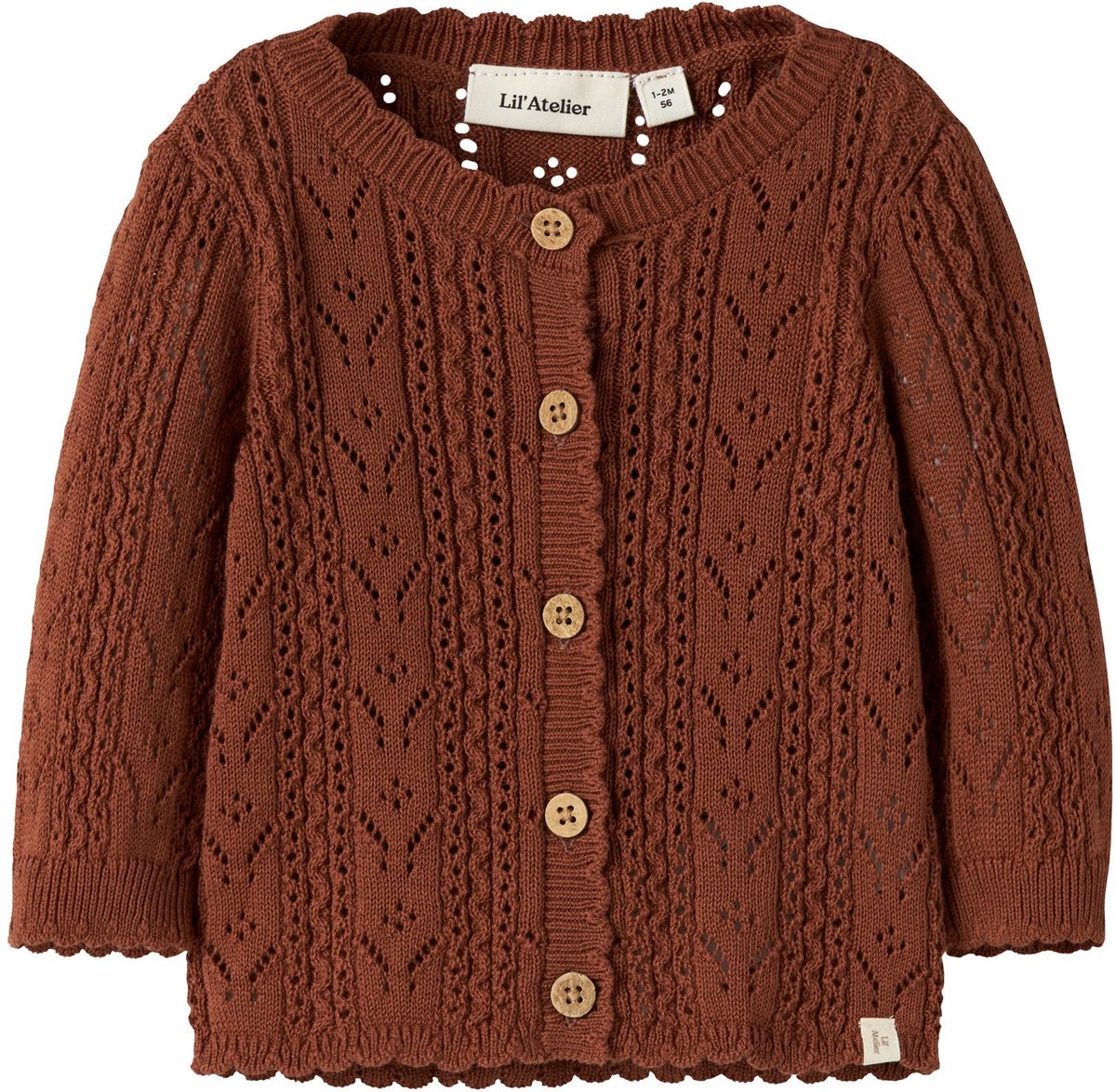 Lil' Atelier Baby Vest gebreid