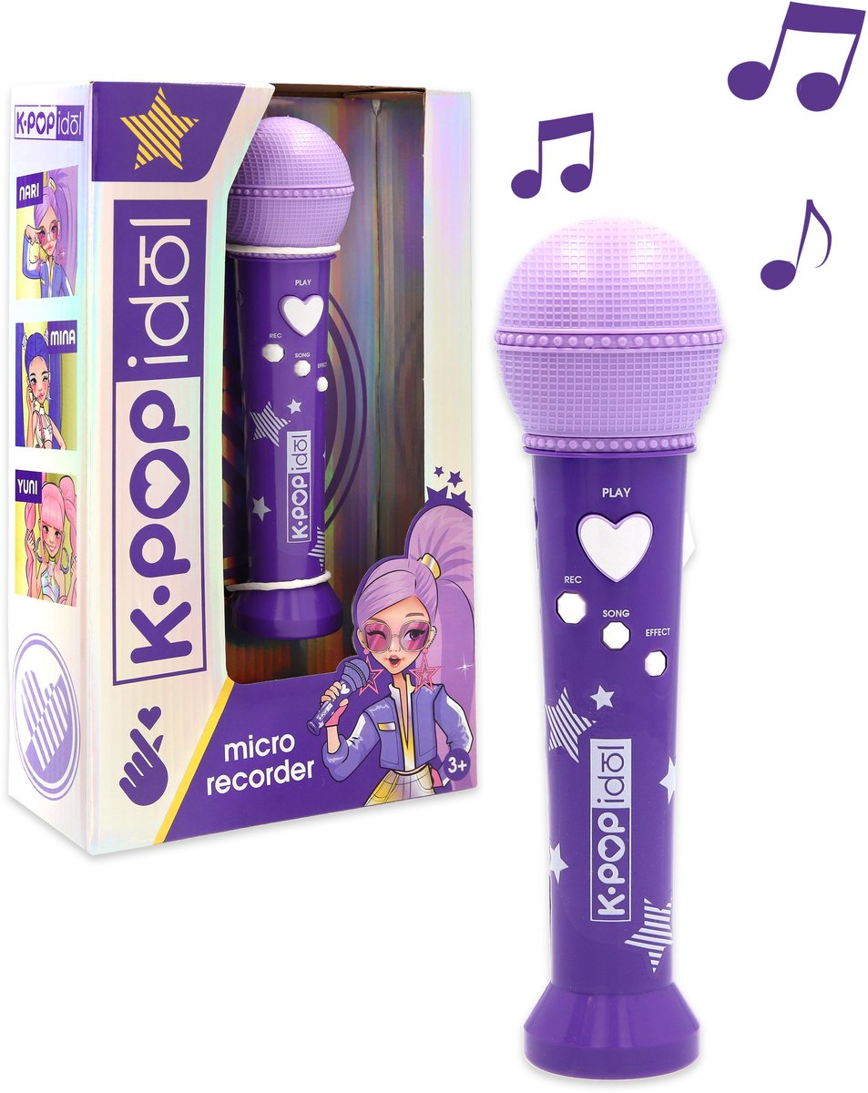 Imc Toys K-pop idol micro recorder - microfoon met opnamefunctie, geluidseffecten & liedje