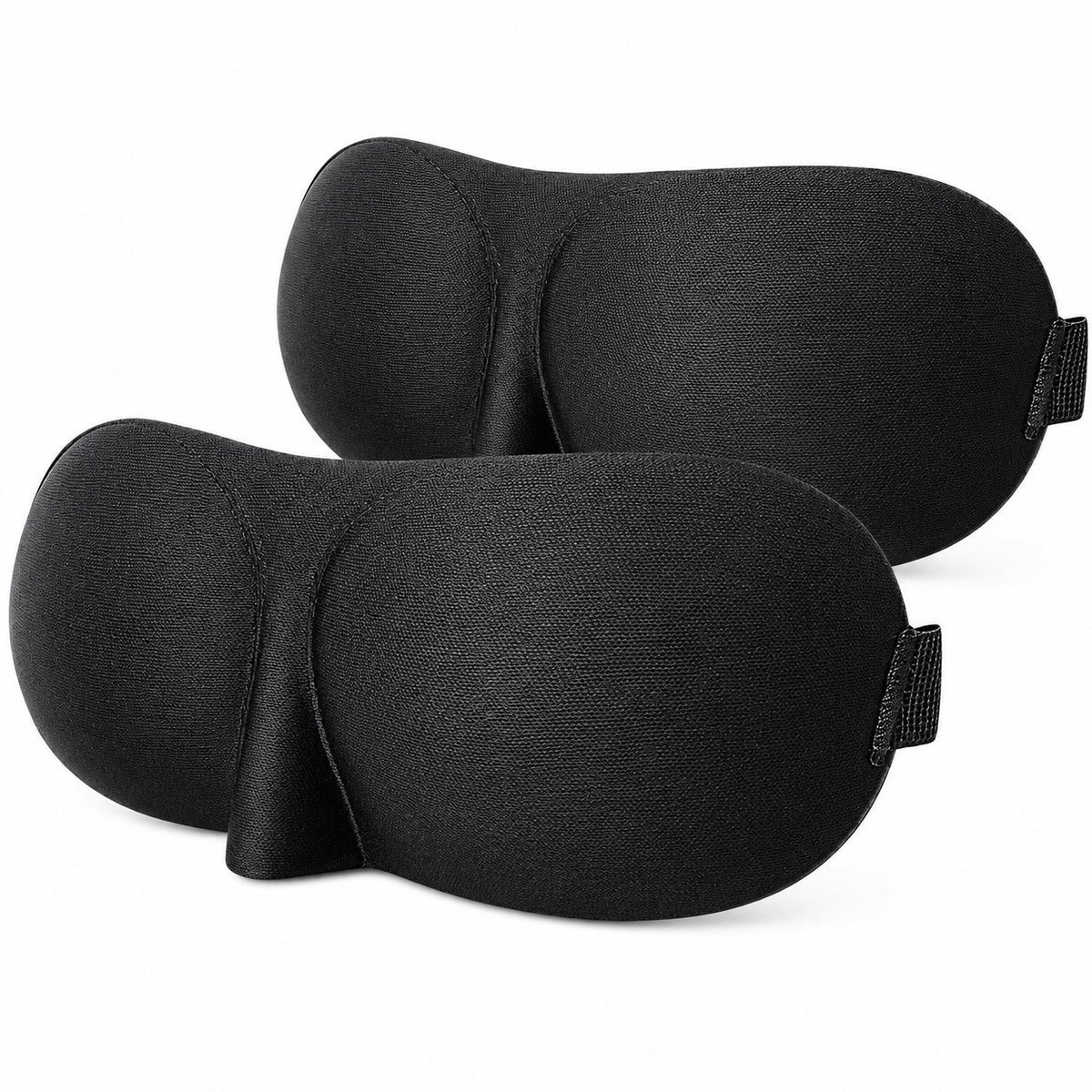 Slaapmasker 3D 2-pack Zwart