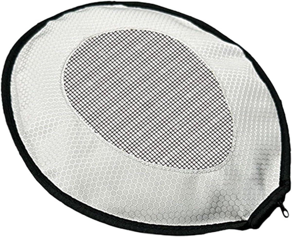 Badmintonracket Beschermhoes - Racket Cover - Vaardigheidsontwikkeling - Verstelbare Strakheid - 24 x 30 cm - Zilvergrijs