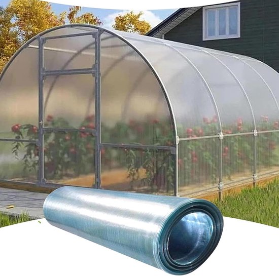 Doorzichtige Polycarbonaat Plaat - Dakbedekking Paneel - Kassen Bouwen - Hoge Lichtdoorlatendheid - 08 mm Dik - Transparant