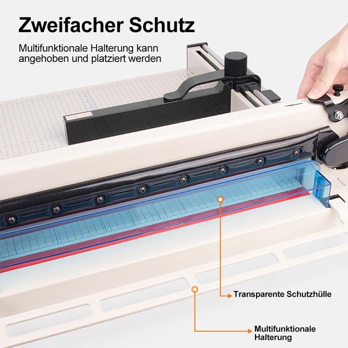 Papier Snijmachine - Papier Snijder - Precisie Snijden - Hoge Capaciteit - 400 Vellen - Beige