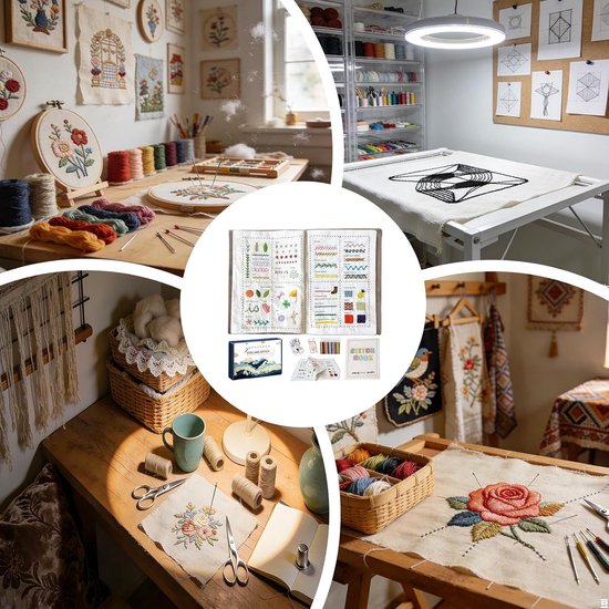 Borduurgids - Handwerkboek Naaien - Creatieve Hobby - Beginner Vriendelijk - 20x12.5x5cm - Meerkleurig — afbeelding 3