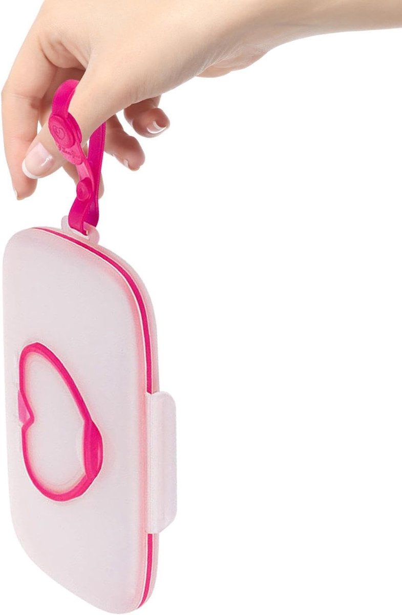 Dispenser Vochtige Doekjes - Reis Etui Doekjes - Hygiënisch Reinigen - Stofdichte Hartvormige Opening