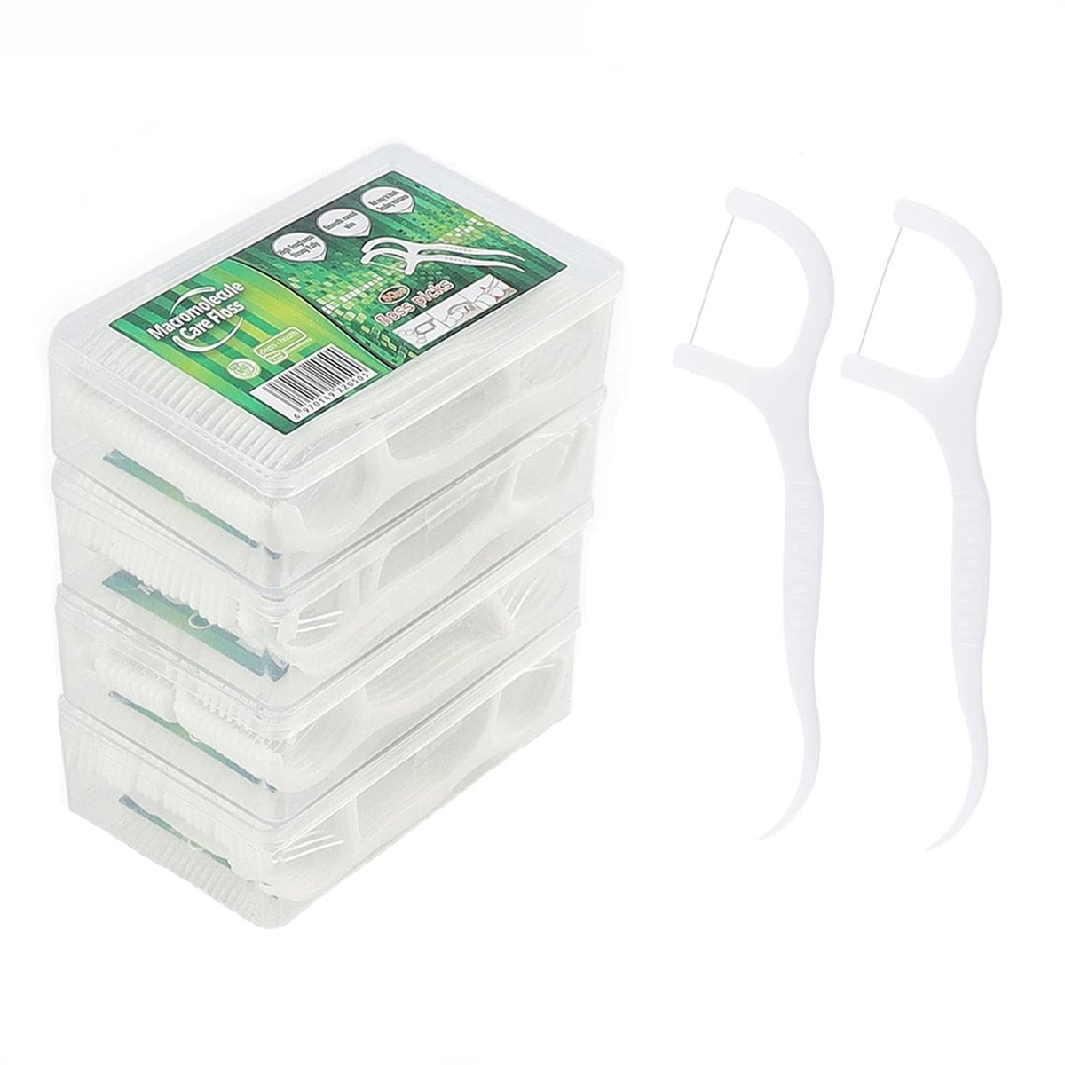 Dailygoods- Flossers Y-vormig design - Wegwerp-flosssticks - Tandenstoker - 200 stuks - Hygiënische opbergdoos - Verwijdert tandplak en etensresten - Tandenstokers