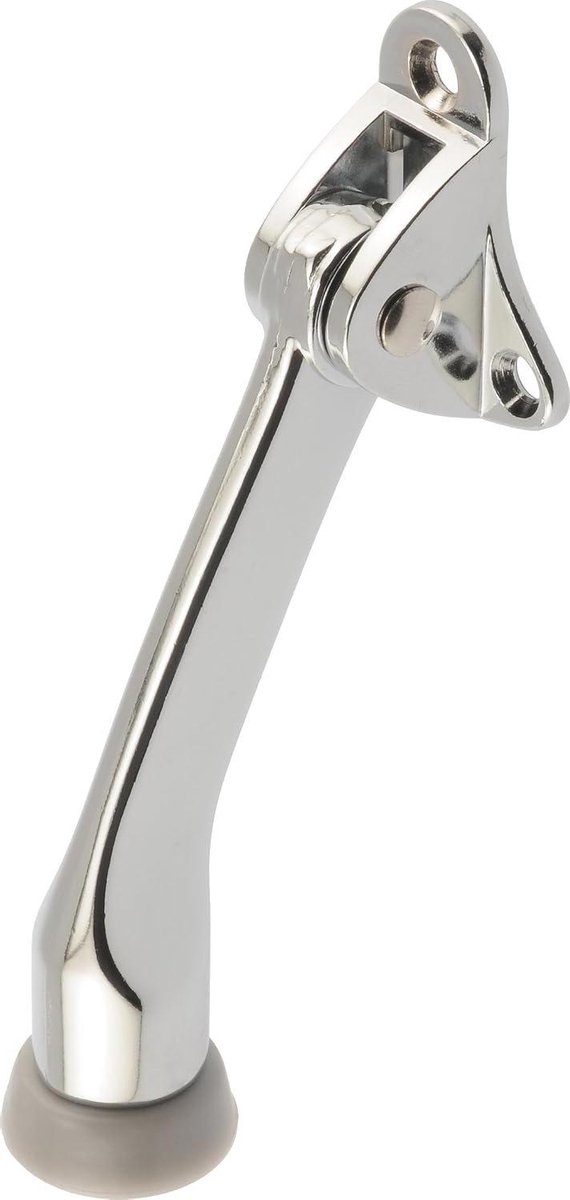 Deurstopper - Vloerstopper - Deuren Open Houden - Klapbaar Mechanisme - 4 Inch - Chroom