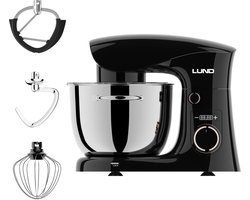 LUND 67813 Planetaire Keukenmachine met Timer - 1500W - 5L RVS Kom - Luxe Design met LED-Display