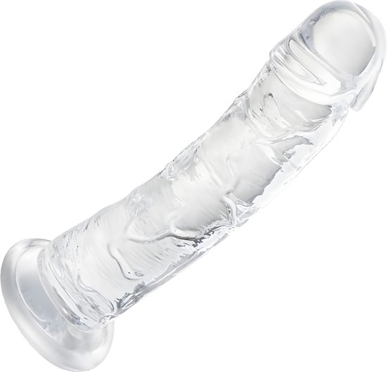 Humery - Realistische Transparante Siliconen Dildo met Zuignap - 18 cm - Maat S - Dildo's - Sex Toy voor Vrouwen en Mannen
