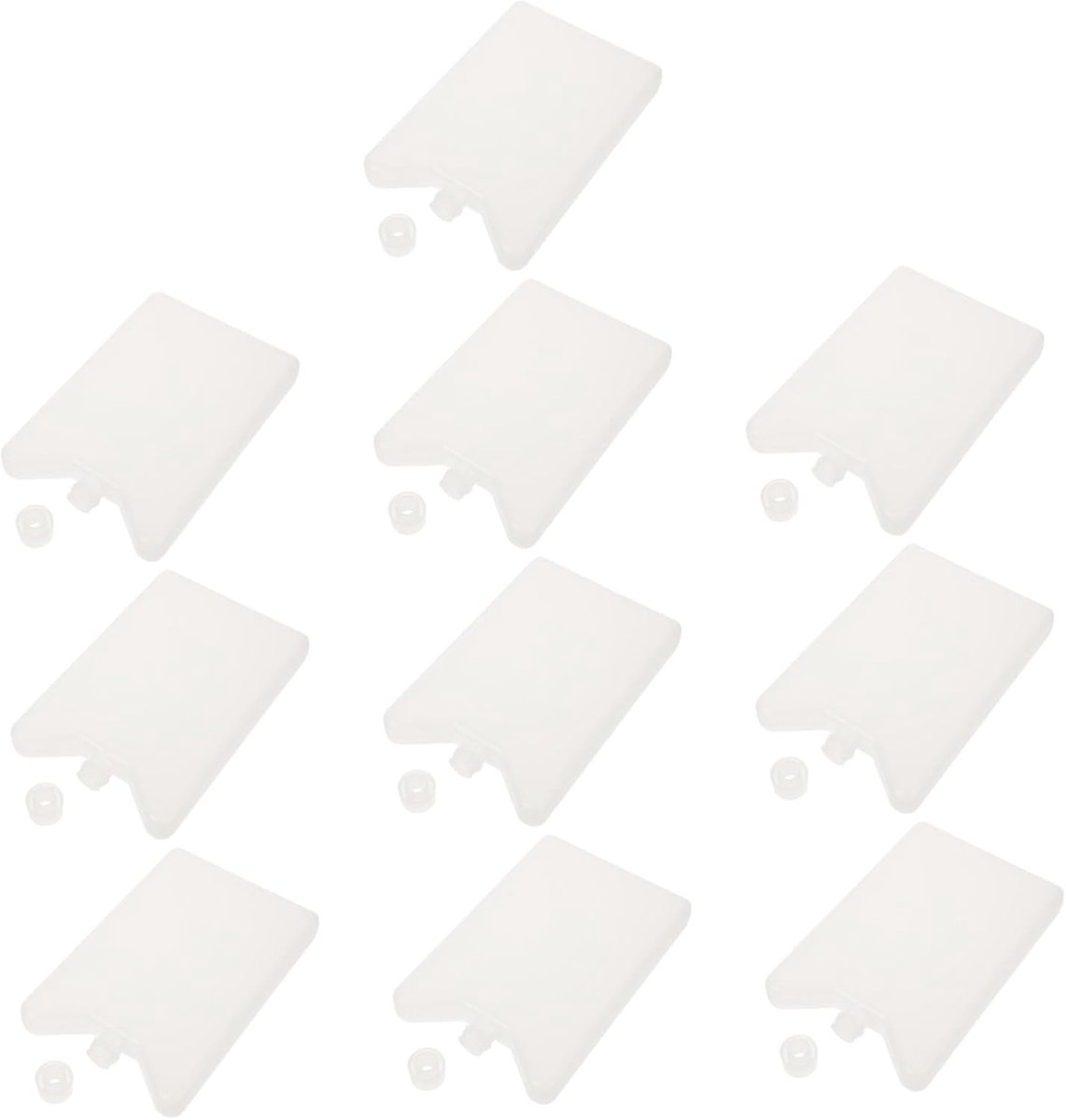 Koelelementen - Ijsblokjes - Koel houden - Herbruikbaar - 15.10X10.00X2.00CM - Wit