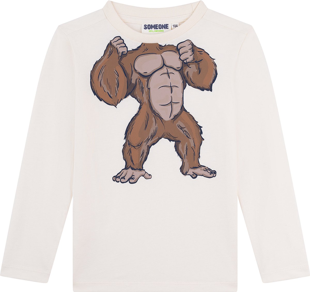 Someone FRANKIE-SB-03-C Jongens T-shirt - DARK ECRU