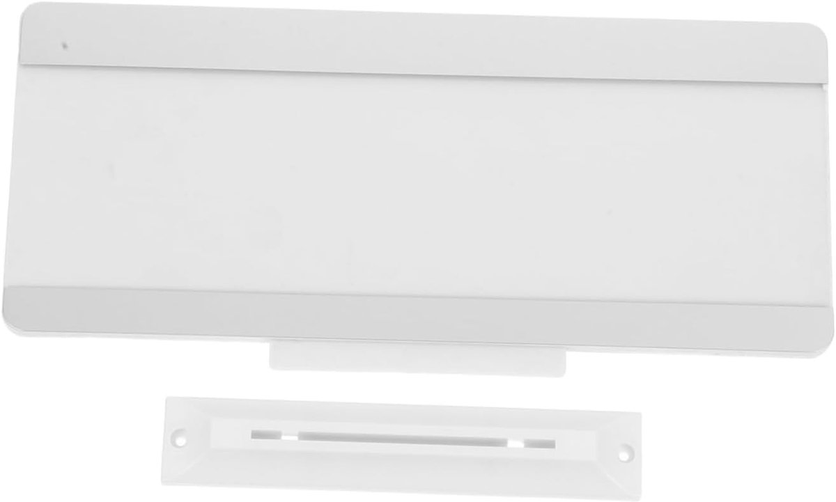 Vervangbaar Deurbord - Wandplaat Kantoor - Navigatie Verbeteren - Roestvrij Staal - 28x13 cm - Zilver
