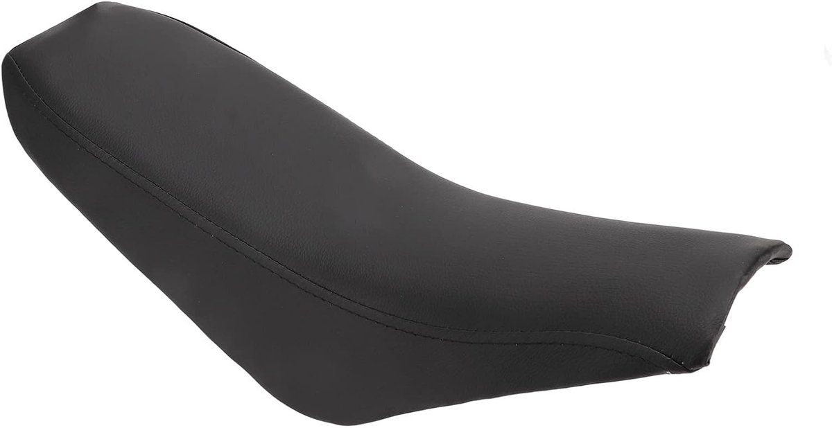 Motorfiets Schuimkussen - Zacht Zitkussen - Comfortabel Rijden - Hoogwaardig PU-leer - 46 x 17 x 14 cm - Zwart