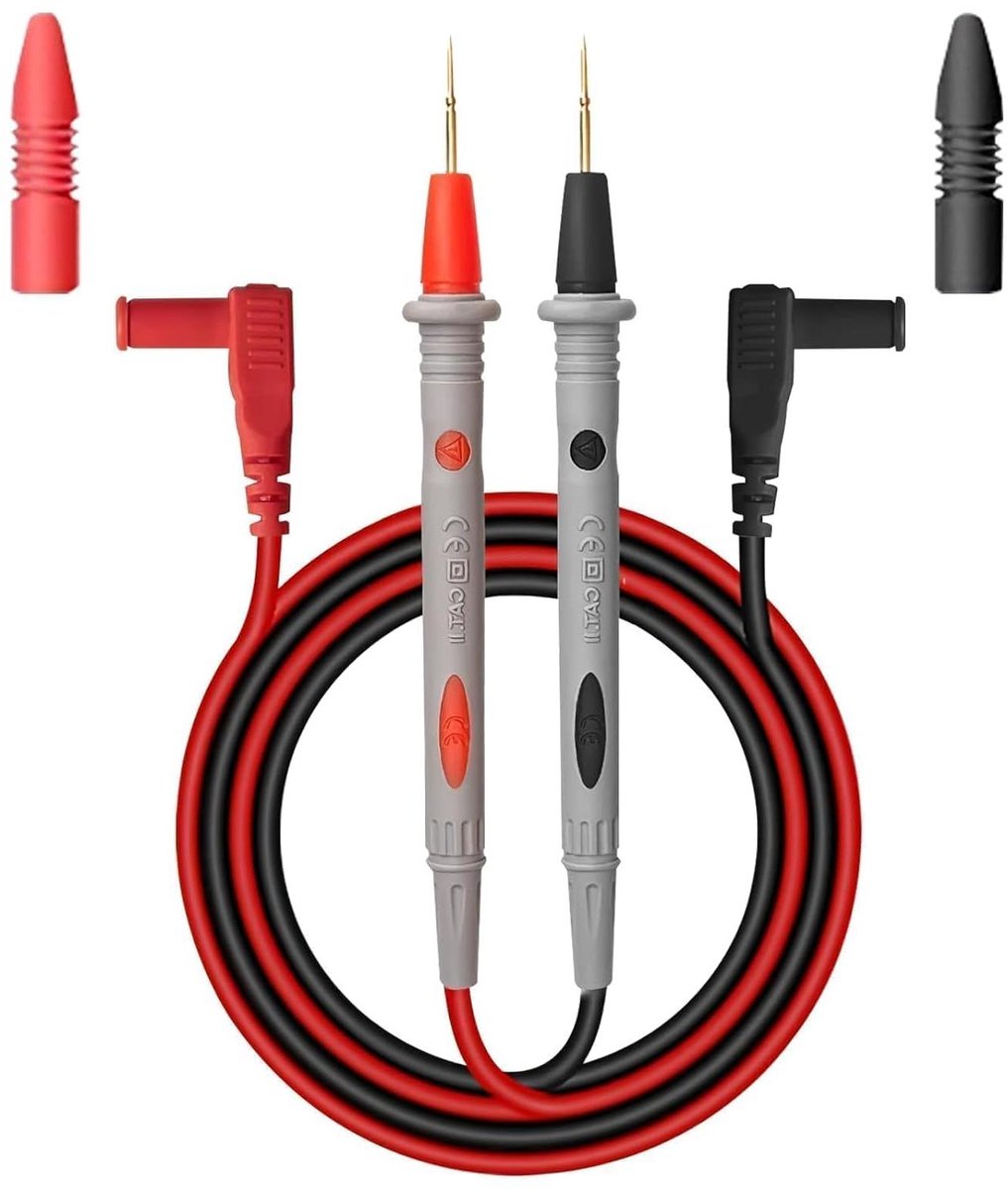 Siliconen Meetkabels - Multimeter Kabels - Elektrische Metingen - Hittebestendig - 172 cm - Rood