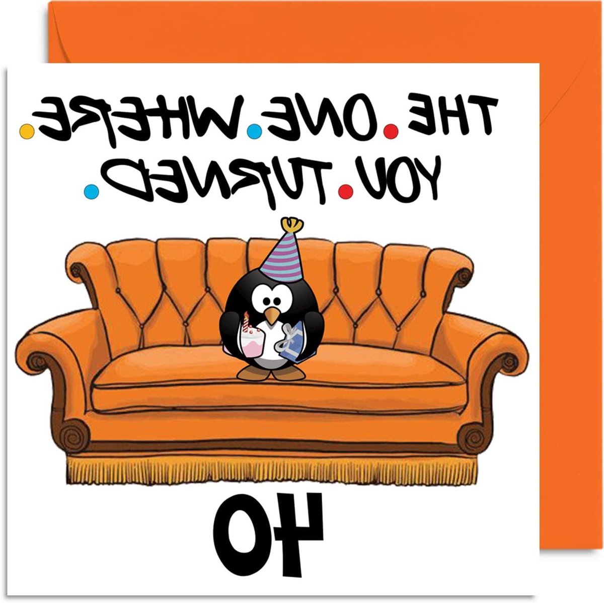 Verjaardagskaart man vrouw - Wenskaart humor - Vieren 40 jaar - Grappig ontwerp - 145 mm x 145 mm