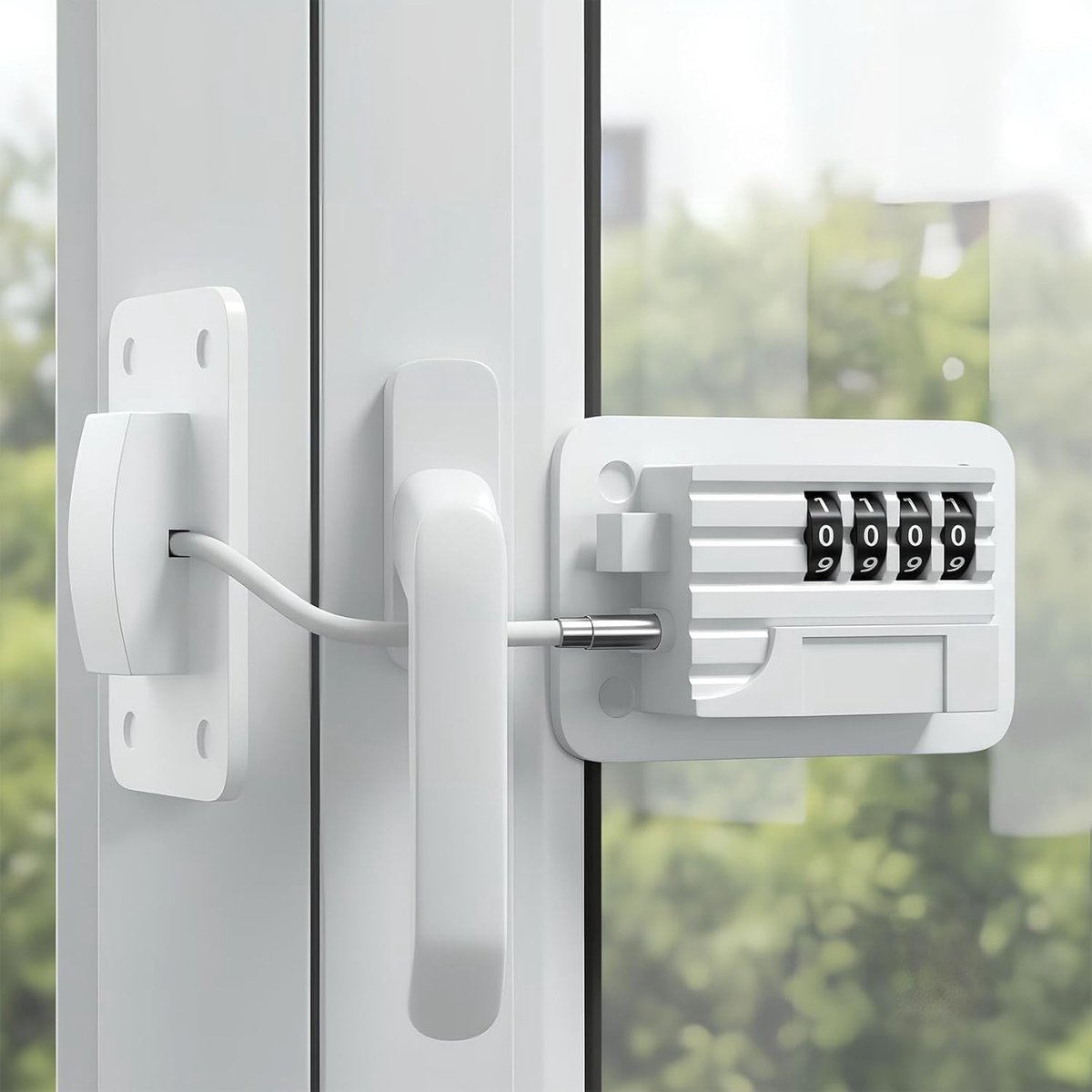 Veiligheidsvergrendeling voor Koelkast en Meubels - 2 Stuks met Code, Kindveilige Lock zonder Boren, Inclusief Plakstrips en Schroeven voor Koelkast, Kast, Lade en Raam