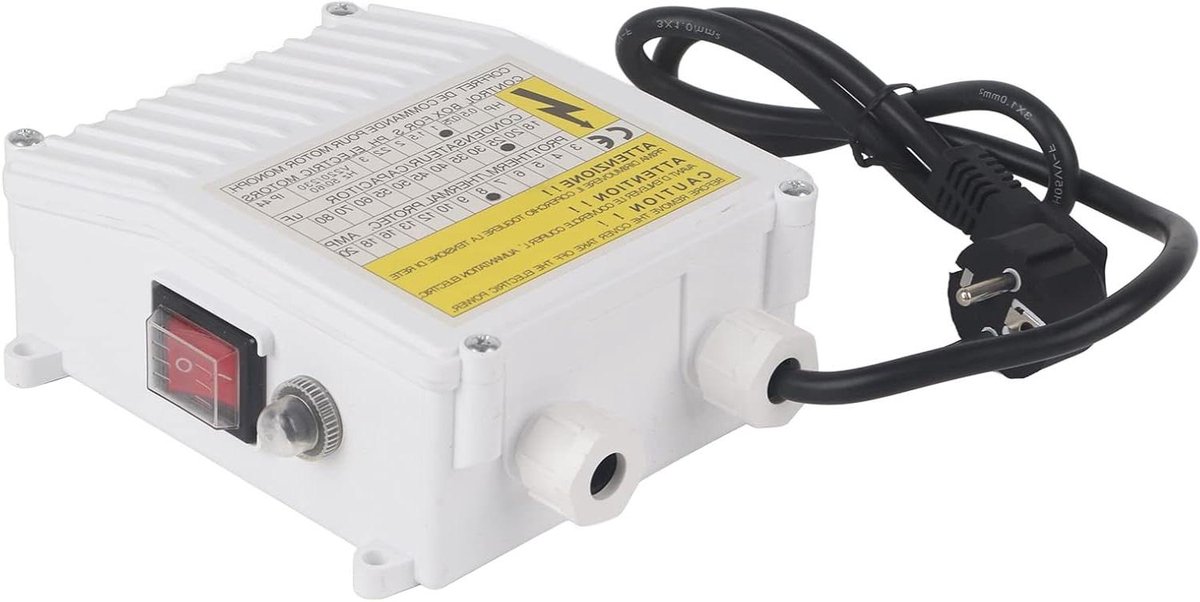 Pompschakelaar Controlekast - Waterpomp Besturing - Water Niveauregeling - Ingebouwde Thermische Beveiliging - 220V 750W - Grijs