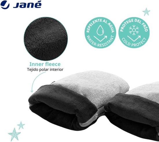 Wanten Kinderwagen - Buggy Wanten - Handen Warm Houden - Universele Pasvorm - 28 x 17 x 7 cm - Grijs — afbeelding 3