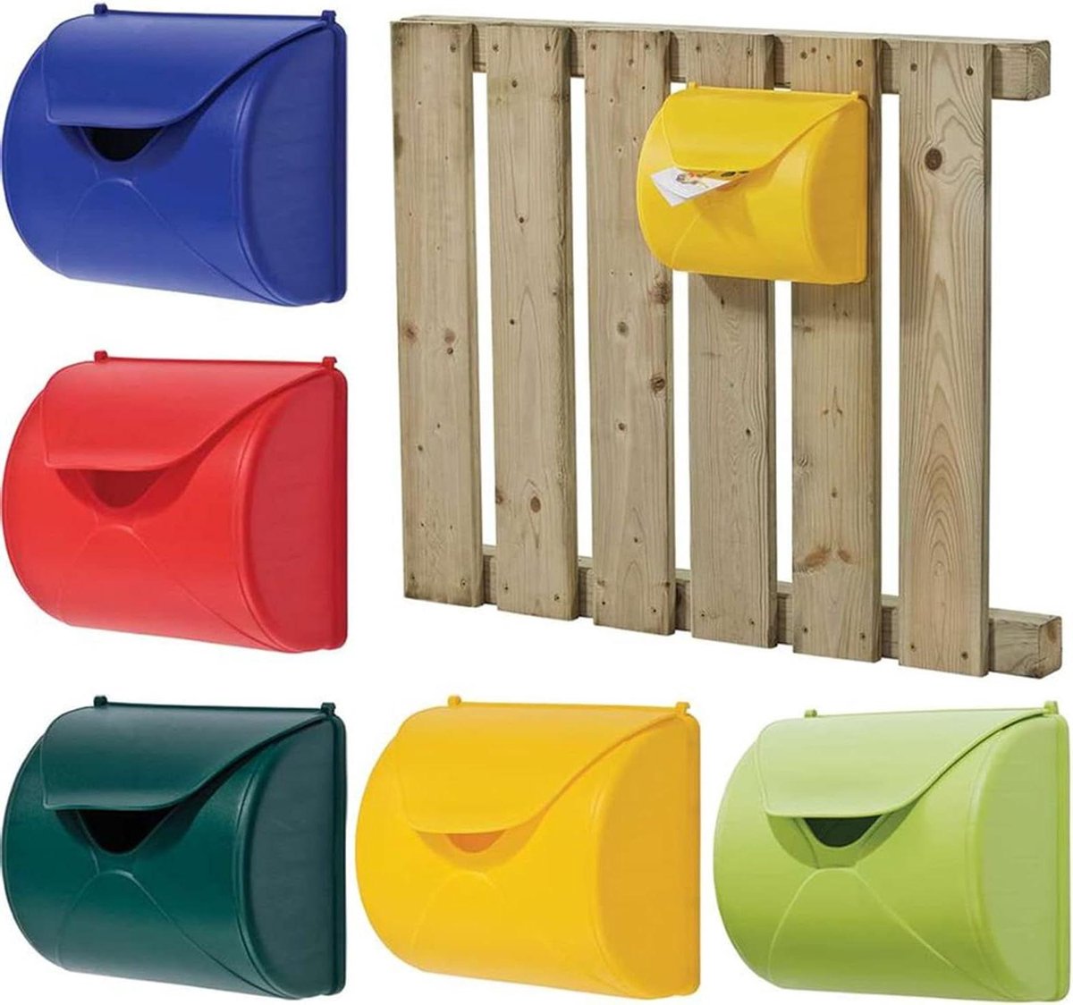 Kinderbrievenbus - Speelgoed brievenbus - Buiten spelen - Weerbestendig kunststof - 250 x 226 x 136 mm - Groen