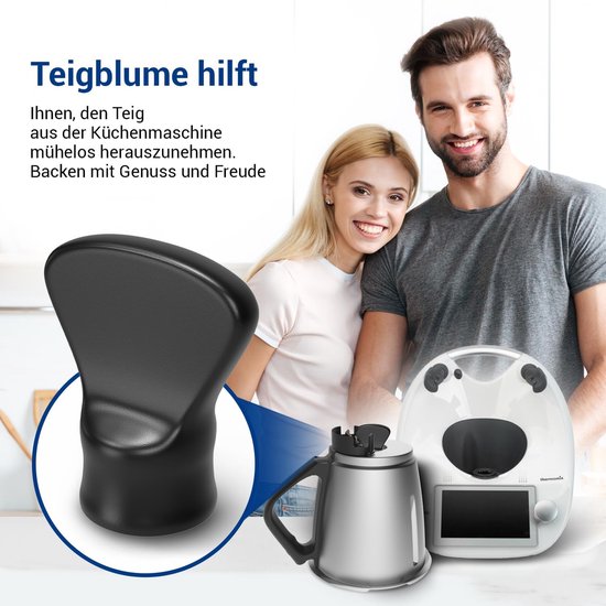 Deegbloem Keukenmachine - Deegverwijderaar Accessoire - Kleverig Deeg Verwerken - Gemakkelijk Deeg Verwijderen - 100 g - Wit — afbeelding 3