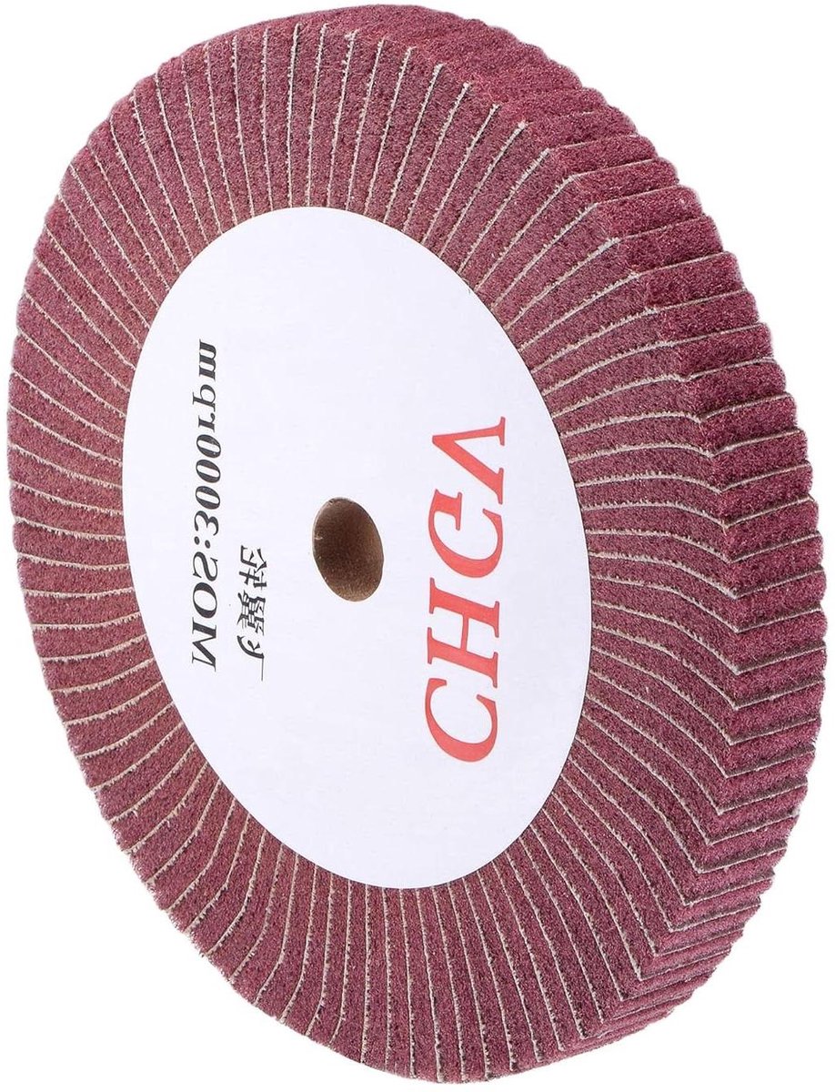 Polijstschijf Vlies - Nylon Schijf - Metaal Bewerken - Hoge Afwerking - 200 mm - Rood