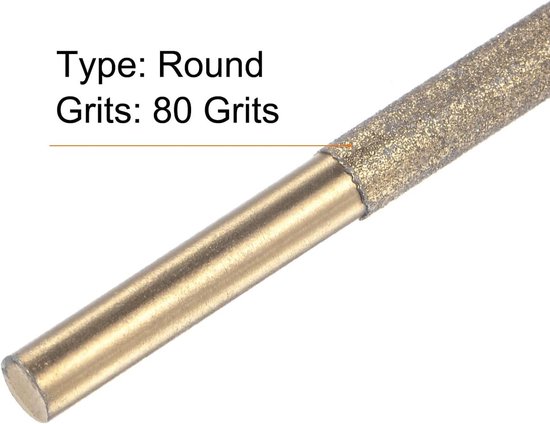 Kettingzaag Vijl - Ronde Rasp - Scherp Houden - Diamant Coating - 4 mm - Zilverkleurig — afbeelding 4