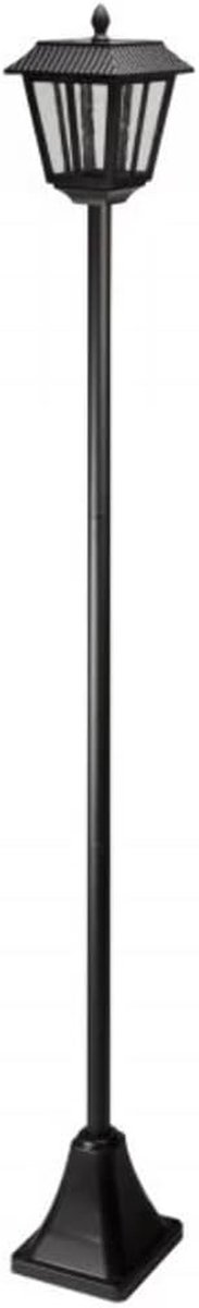 Solar Lantaarnpaal - Buitenlamp - Entree Verlichten - Regendruppel Effect - 170 m - Polished