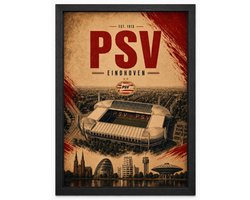 PSV Eindhoven Poster | Philips Stadion Vintage Art Print | R