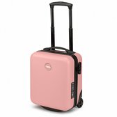 Princess Traveller PT-01 - Underseater - Handbagage koffer - 40x30x20 cm - Geschikt voor oa Transavia, TUI, Vueling & WizzAir - Peony Pink - ABS