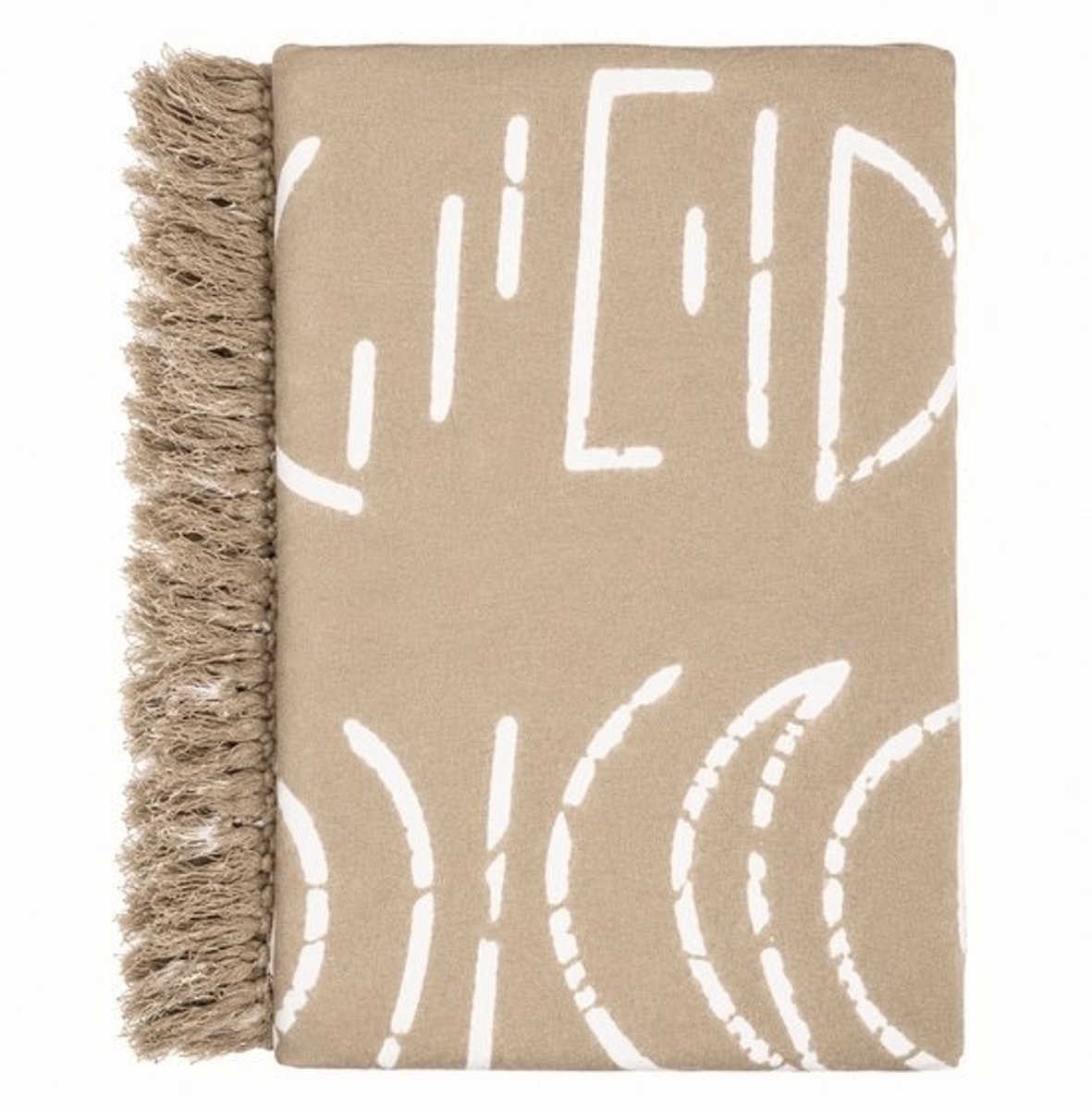 Sarong - Handgemaakte Pareo – Dames Heren - One Size - Beige Wit