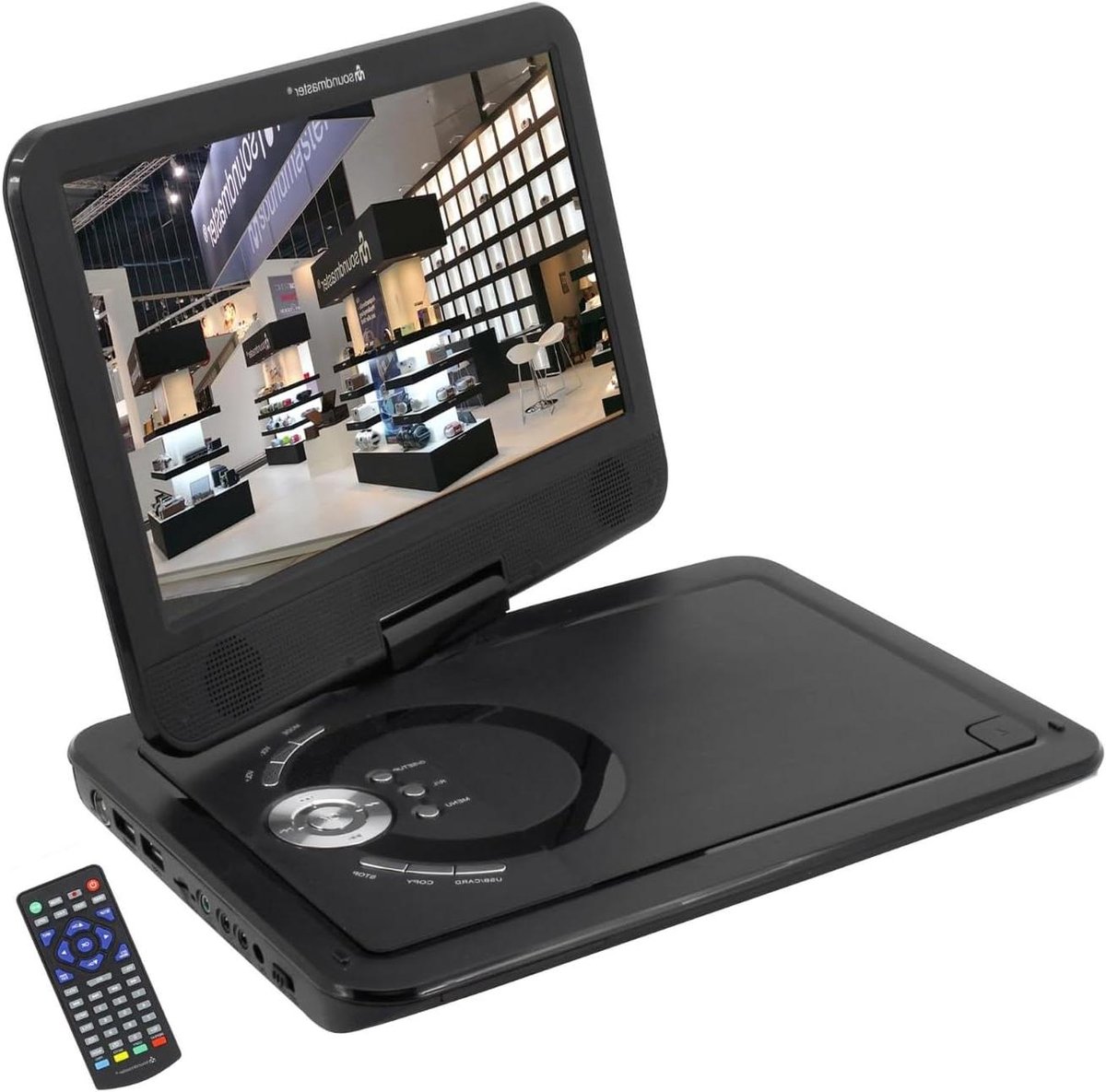 Draagbare DVD Speler - Mobiele DVD Player - Onderweg Entertainment - Ingebouwde DVB-T2 Tuner - 10.1 inch Scherm - Zwart