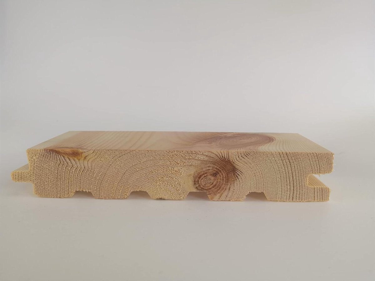 Houten vloerplanken - Schaafplanken grenen - Vloeren leggen - Groef en veer - 80 cm - Onbehandeld
