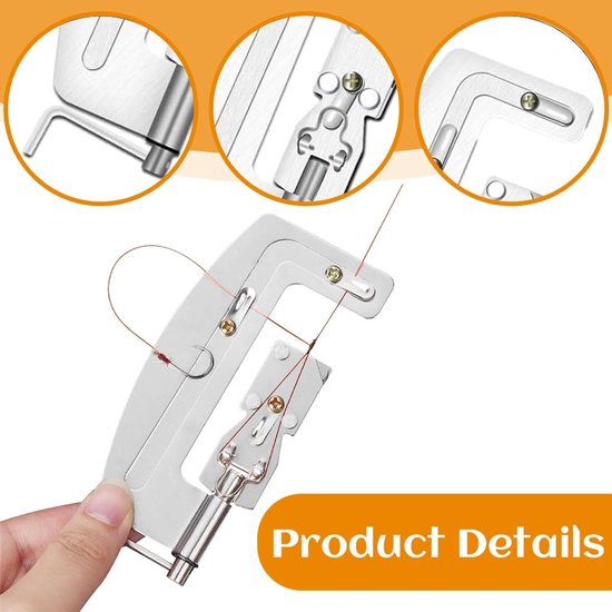SnelShoppen - Fishing Knots Tying Tool - Roestvrijstalen Binding Tool voor Vissers - Handige Accessoires voor Vissers met Sterke Corrosiebestendigheid van Snelshoppen — afbeelding 5