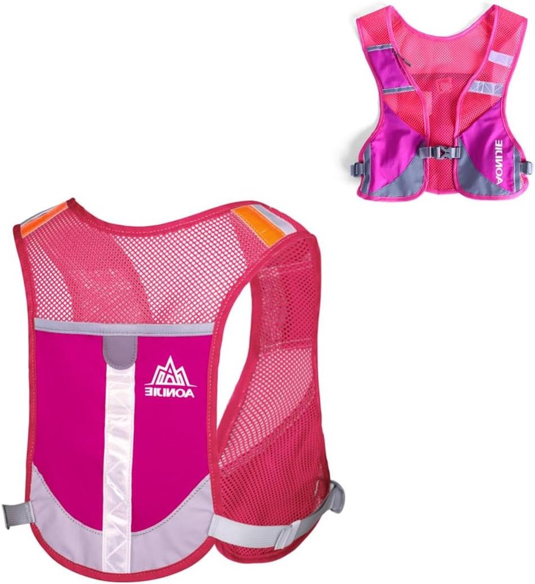 Reflecterende Drinkrugzak - Lichtgewicht Vest - Trailrunning - Ultralicht Nylon - One Size - Roze
