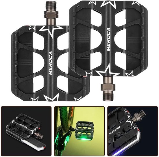LED Fiets Pedalen - Lichtgevende Fiets Accessoires - Veilig Fietsen - Type-C Oplaadbaar - Universeel Compatibel - Zwart — afbeelding 5