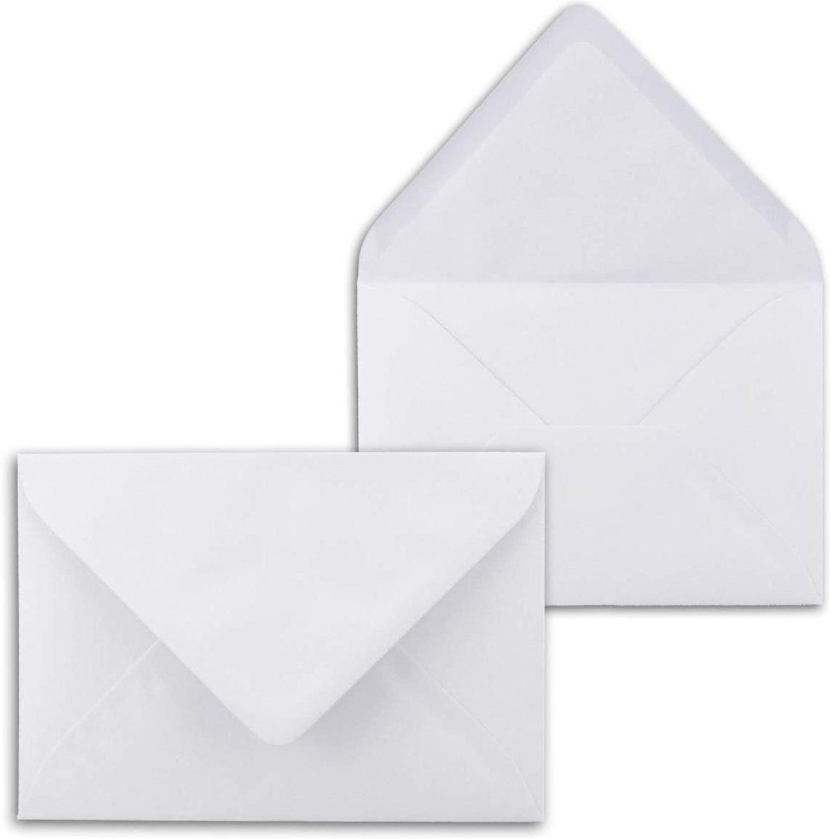 Mini Enveloppen - Kleine Enveloppen - Wenskaarten Versturen - Volledig Gekleurd Papier - 52 x 76 mm - Helder Wit