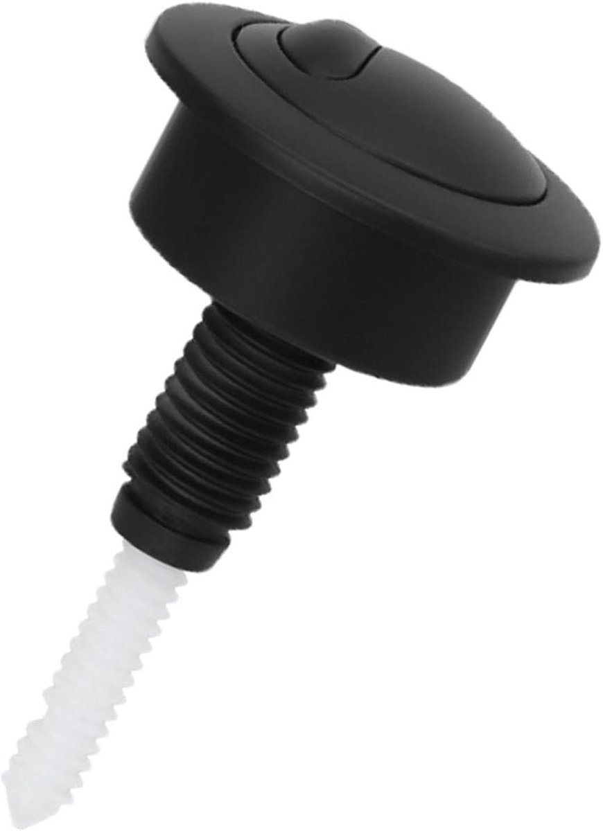 Toilet Spoelknop - Dubbele Spoelknop - Toilet Reparatie - Dual Flush Systeem - Standaard Maat - Zwart