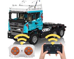 Mould King 13203 Vrachtwagen trekker bouwset | Radiografisch bestuurbare auto creator modelbouw | Educatief classic constructie speelgoed bouwpakketten voor kinderen & volwassenen | Accu niet geschikt voor Lego technic | Bouwdoos met 2060 bouwstenen