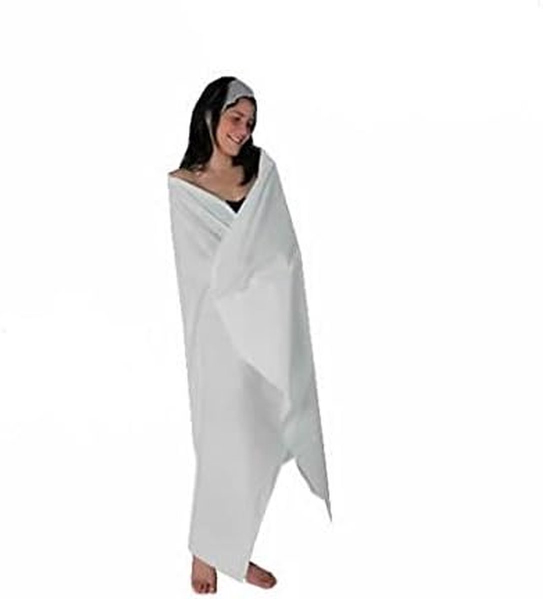 Douche Handdoek Papier - Wegwerp Handdoek - Hygiënisch Douchen - Individueel Gevouwen - 96 x 150 cm - Wit