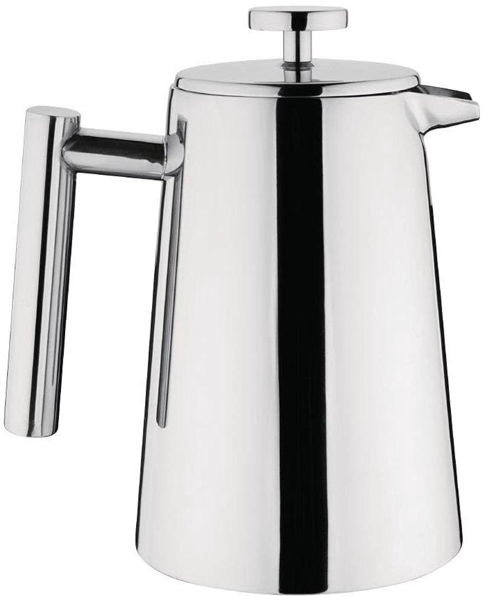 RVS Cafetière - French Press - Koffie Zetten - Dubbelwandig Geïsoleerd - 3 Cup - Zilverkleurig