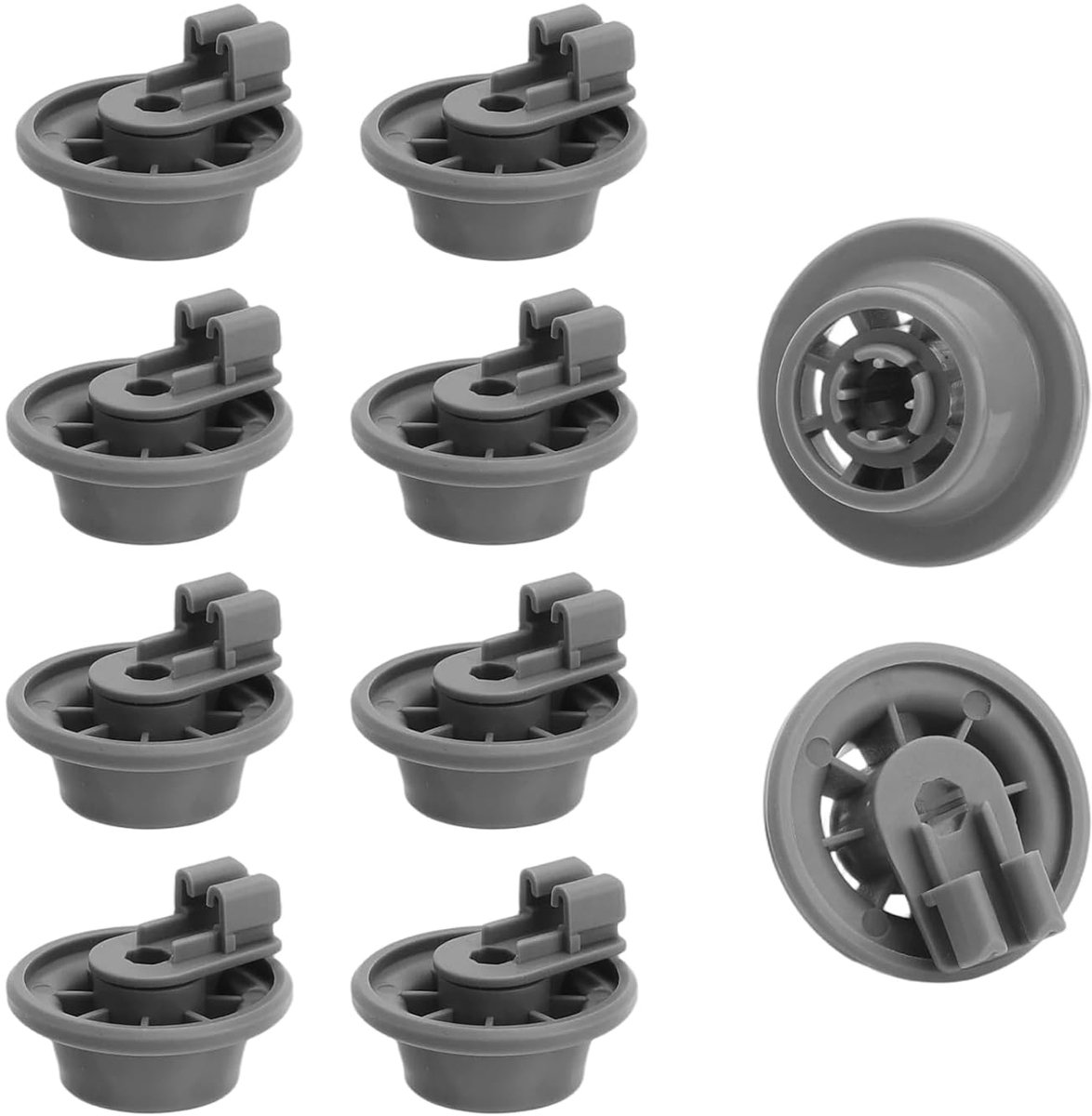 Zwenkwielen voor vaatwasmachine, geschikt voor Bosch/Siemens/Neff, andere gangbare vaatwassers op de markt, vaatwasser, korenrollen, vaatwasser, reserveonderdelen, onderkorf, rollen
