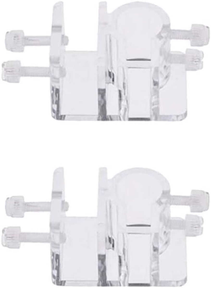 2-delige Aquarium Waterpijp Slanghouders Pijpklem Montageklemmen Aquarium Zachte Buisbevestiging Houderbevestigingsklemmen Acryl Transparant Aquariumbuisklemmenhouders