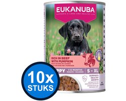 10x Eukanuba - Life Care Dog Wet Puppy Beef & pumpkin - Hondenvoer Natvoer - 400 g