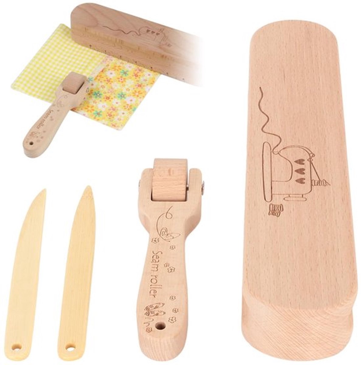 Jhubersproducts - Kleermakersset - Houten naaigereedschap - Ideaal