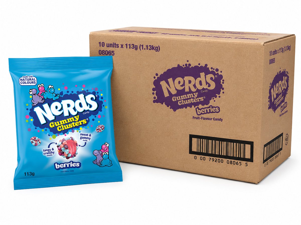 Nerds gummy clusters berries 113gr 10x