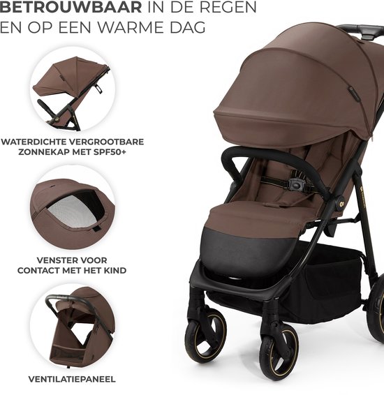 Kinderkraft TRIG 3 - Buggy - Inklapbaar - Tot 25 kg - Bruin van Kinderkraft — afbeelding 3