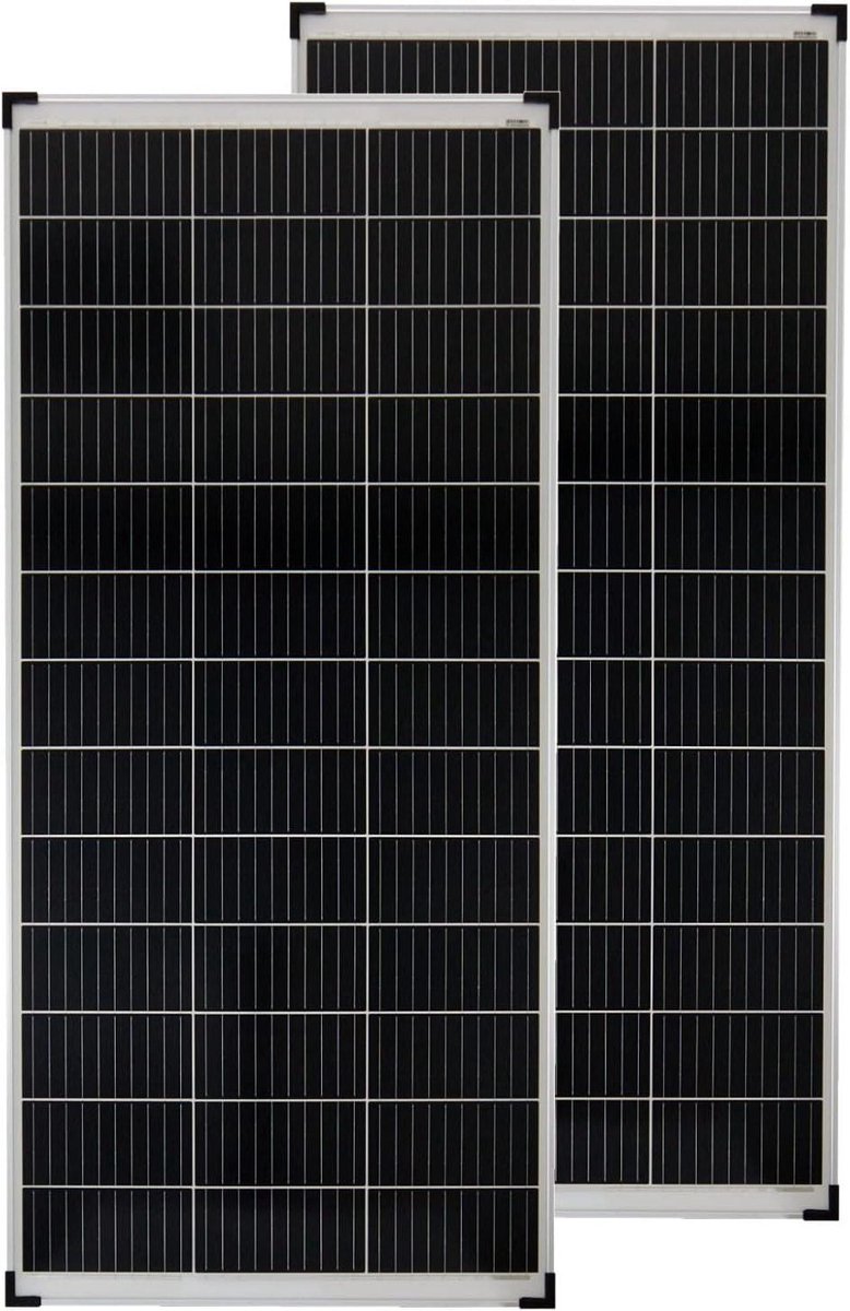 Zonnepanelen Set - Zonnecellen Modules - Energie Opwekken - Monokristallijn A-klasse - 160 Watt - Zwart