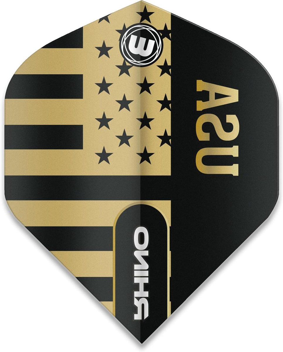 Dart Flights - Vleugels - Precisie Darts - Extra Dik Poly - 3 Stuks - Zwart Goud
